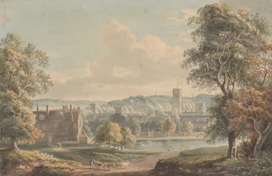 Ipswich von den Gärten des Christchurch Mansion