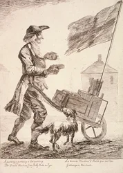 Puddingverkäufer, Rufe von London, 1760