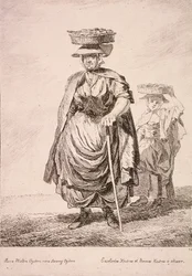 Zwei Austernverkäufer, Rufe von London, 1760