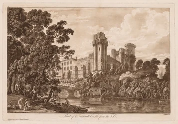 Ansichten von Warwick Castle: Teil von Warwick Castle von Südosten