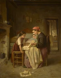 Das kranke Kind, ca. 1870-75