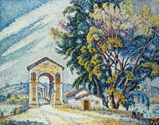 Die Brücke in Bourg-Saint-Andéol, 1926