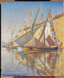 Der Hafen von St. Tropez, Frankreich