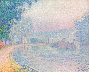Samois, La Berge, Morgen