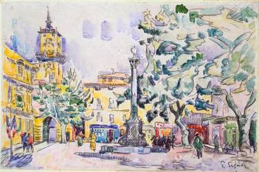 Platz des Hôtel de Ville in Aix-en-Provence, frühes 20. Jahrhundert
