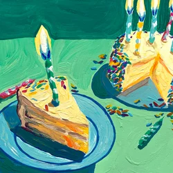 Festliche Kuchenstücke