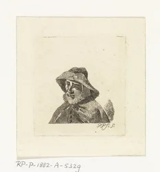 Alter Mann mit Fischerhut