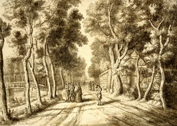 Bezuidenhoutseweg in Richtung Wassenaar, 1756