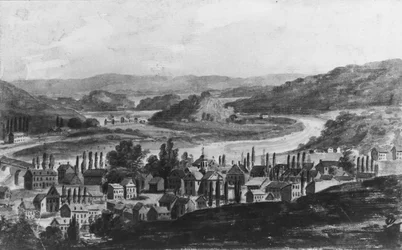 Eine Stadt am Mohawk River im zentralen New York State, 1811-ca. 1813
