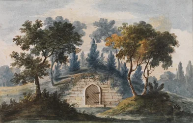 General Washingtons Grab in Mount Vernon (nach einer Gravur in The Port Folio)
