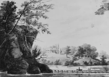 Ansicht von Morrisville, General Moreaus Landhaus in Pennsylvania
