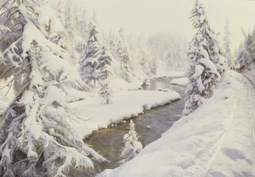 Winterlandschaft, St. Moritz