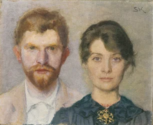 Doppelporträt von Marie und P.S. Krøyer