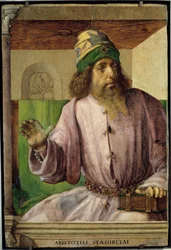 Porträt von Aristoteles, griechischer Philosoph.