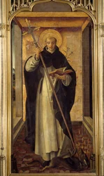 Darstellung von Sankt Dominikus de Guzman (1170-1221), Gründer des Dominikanerordens. Gemälde von Pedro Berruguete (1450-1504) 15. Jahrhundert. Madrid, Prado Museum