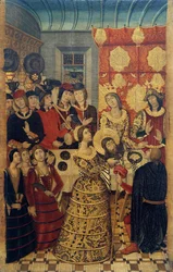 Das Festmahl des Herodes - Gemälde von Pedro Garcia de Benavarre (aktiv 1445-1485) - ca. 1470