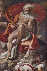 Äolus gibt Odysseus den Beutel mit allen Winden (Detail)
