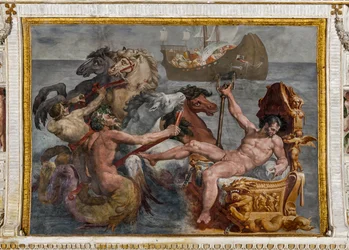 Neptun und das Schiff des Odysseus (Detail)