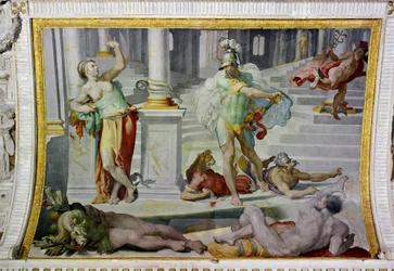 Odysseus und Circe, um 1550 (Fresko)