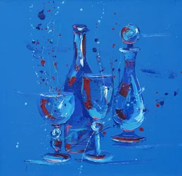 Stillleben in Blau, 2005