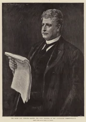 Der ehrenwerte Edmund Barton, der erste Premierminister des australischen Commonwealth
