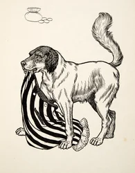 Ein guter Finder, aus Hundert Anekdoten von Tieren, veröffentlicht 1924
