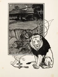 Ein glücklicher Geleitschutz, aus Hundert Anekdoten über Tiere, veröffentlicht 1924