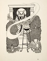 Flucht von Dschingis Khan, aus Hundert Anekdoten über Tiere, veröffentlicht 1924