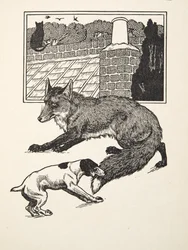 Fuchsjagd, aus Hundert Anekdoten über Tiere, veröffentlicht 1924