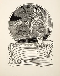 Der gefangene Fänger, aus Hundert Anekdoten über Tiere, veröffentlicht 1924