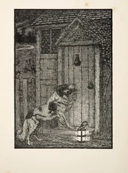 Der Neufundländer Hund, aus Hundert Anekdoten über Tiere, veröffentlicht 1924