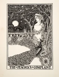 Die Klage des Pfaus, aus Hundert Fabeln des Äsop, veröffentlicht 1903
