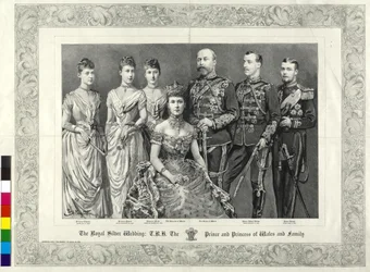 Die spätere britische Königsfamilie 1888