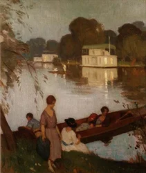 Auf der Themse, ca. 1925