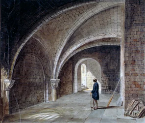 Krypta unter der Kirche St. James in der Wall, Wood Street Square, City of London