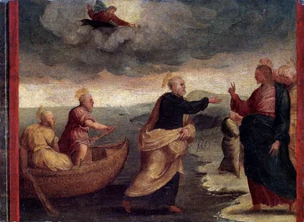 Die Berufung der Heiligen Peter und Andreas (Detail)