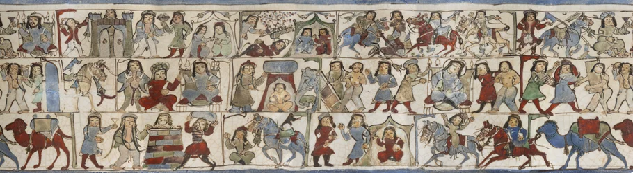 Becher mit Darstellung des "Shahnama", Kashan, Iran, Saljuq-Periode, spätes 12. Jahrhundert