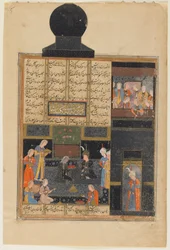 Bahram Gur und die Prinzessin im Schwarzen Pavillon