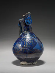 Krug mit Menschenkopf, Iran, frühes 14. Jahrhundert
