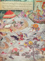 Illustration aus der Geschichte der Nachkommen von Timur