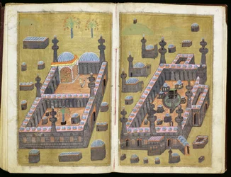 Die Moscheen in Medina und Mekka, aus 