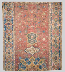 Teilweiser Tabriz-Medaillon-Teppich, Nordwestpersien, frühes 16. Jahrhundert