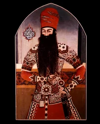 Persische Kunst: Porträt von Mohamed Ali Shah (Mohammad Ali Shah Qajar) (1872-1925)