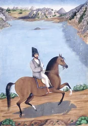 Porträt eines jungen Mannes zu Pferd, ca. 1840