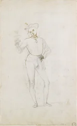 Studie für eine Figur in einer Anbetung der Könige