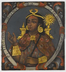 Atahualpa (ca. 1502-33), 14. und letzter Inka-König, Mitte des 18. Jahrhunderts