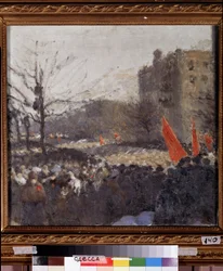 Revolutionäre Demonstration im Februar 1917