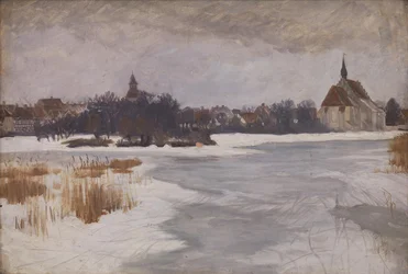 Ein Blick auf Faaborg. Winter