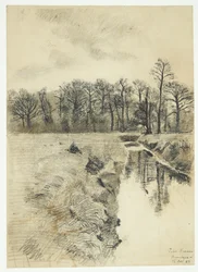 Landschaft mit einem Bach