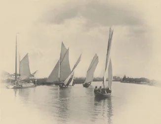 Ein Segelwettkampf in Horning